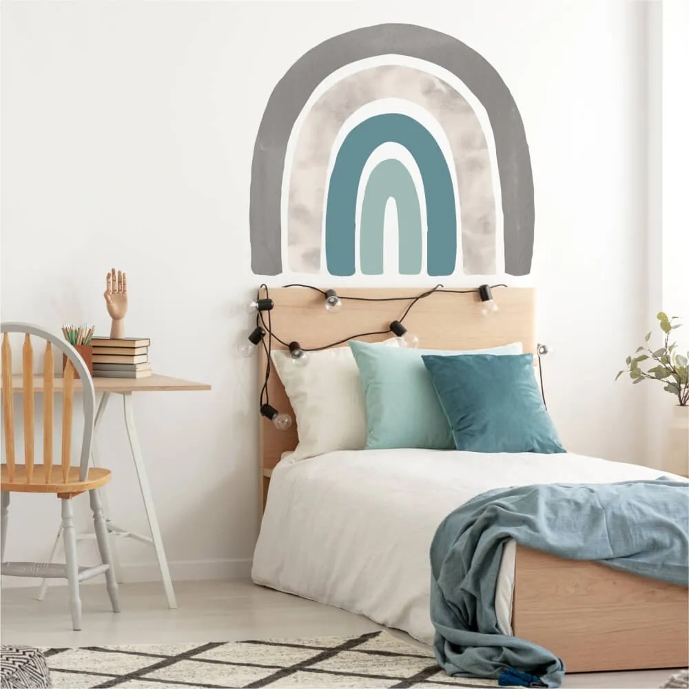 Autocolante de parede arco-íris para meninos para o quarto