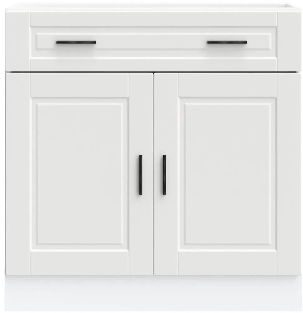 Armário base de cozinha Porto derivados de madeira branco