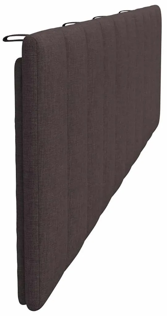 Almofadão de cabeceira 200 cm tecido castanho-escuro
