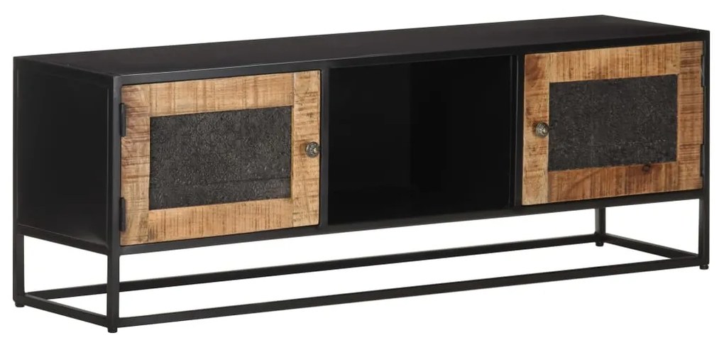 vidaXL Móvel de TV 120x30x40 cm madeira de mangueira áspera