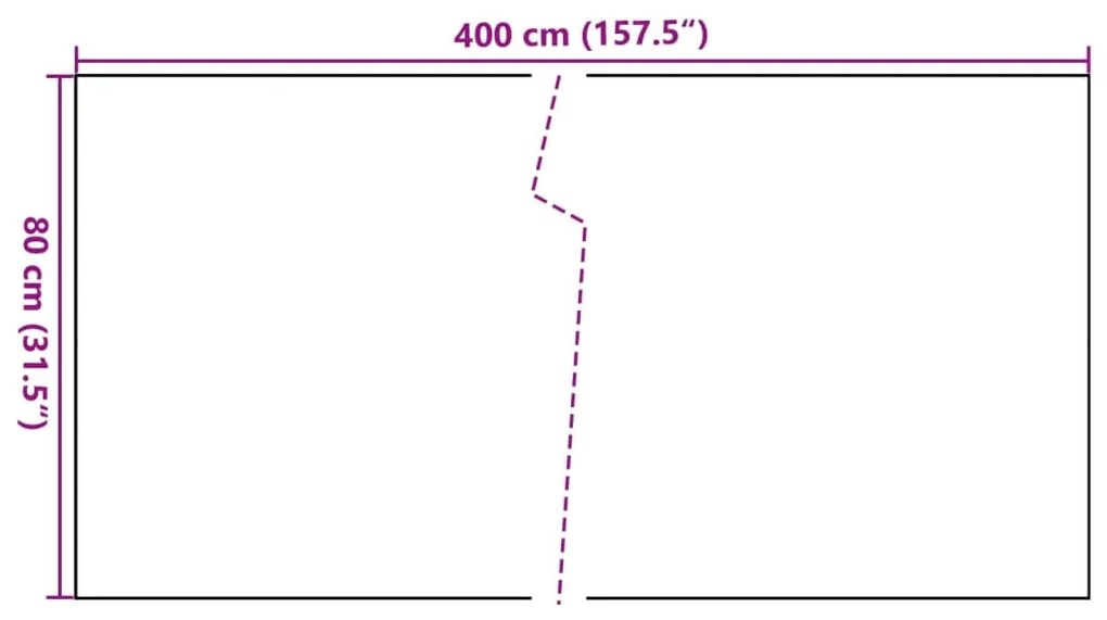 Tela de varanda 400x80 cm vime PE castanho-claro
