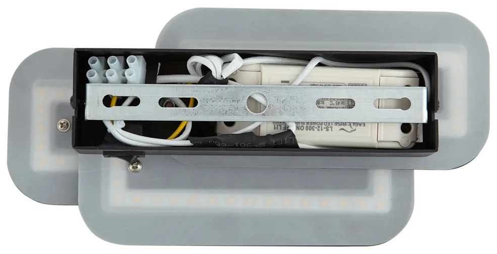 Candeeiro de Parede Moderno Preto Incl. LED Regulável em 3 Níveis - Dias