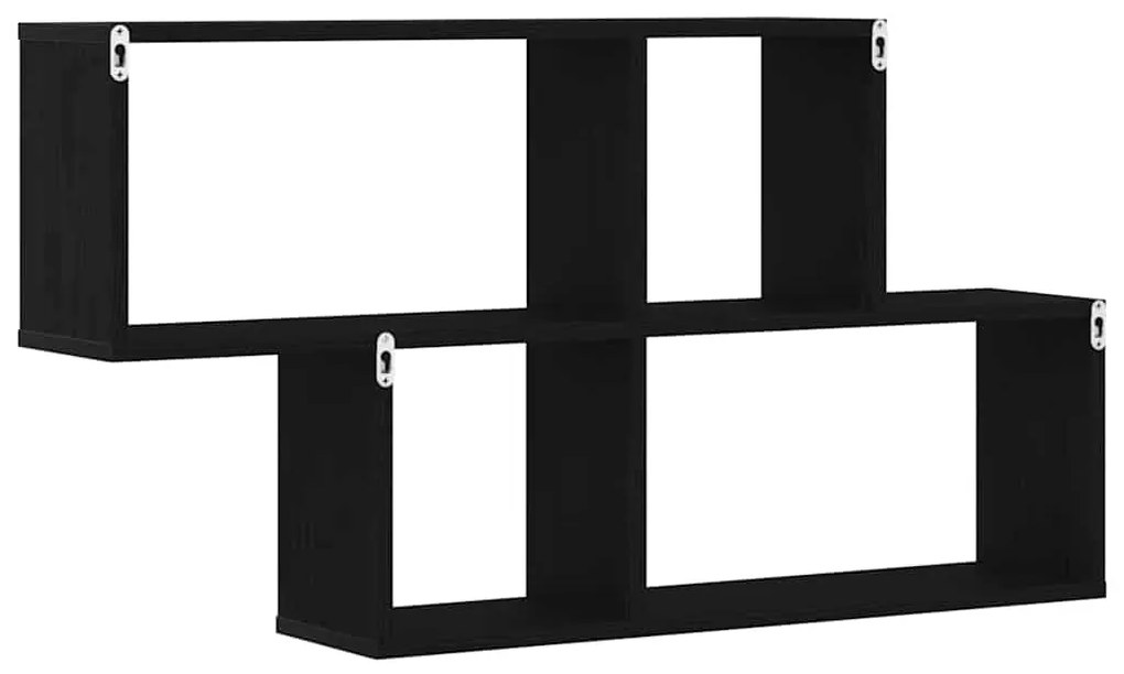 Armário de Parede de Carvalho Preto vidaXL 76x15x53 cm Feito de Madeir