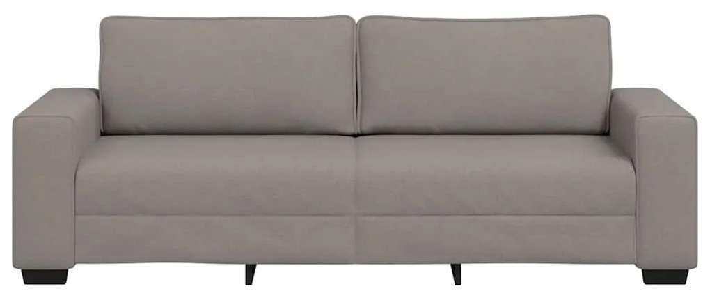 Sofá de 3 lugares tecido 180 cm cinzento-acastanhado