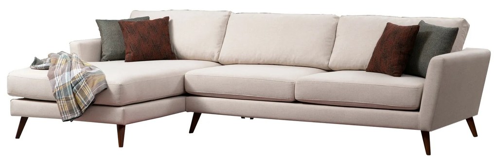 Sofá-Cama de Canto Mayorka – Bege – 303 x 168 x 93 cm
