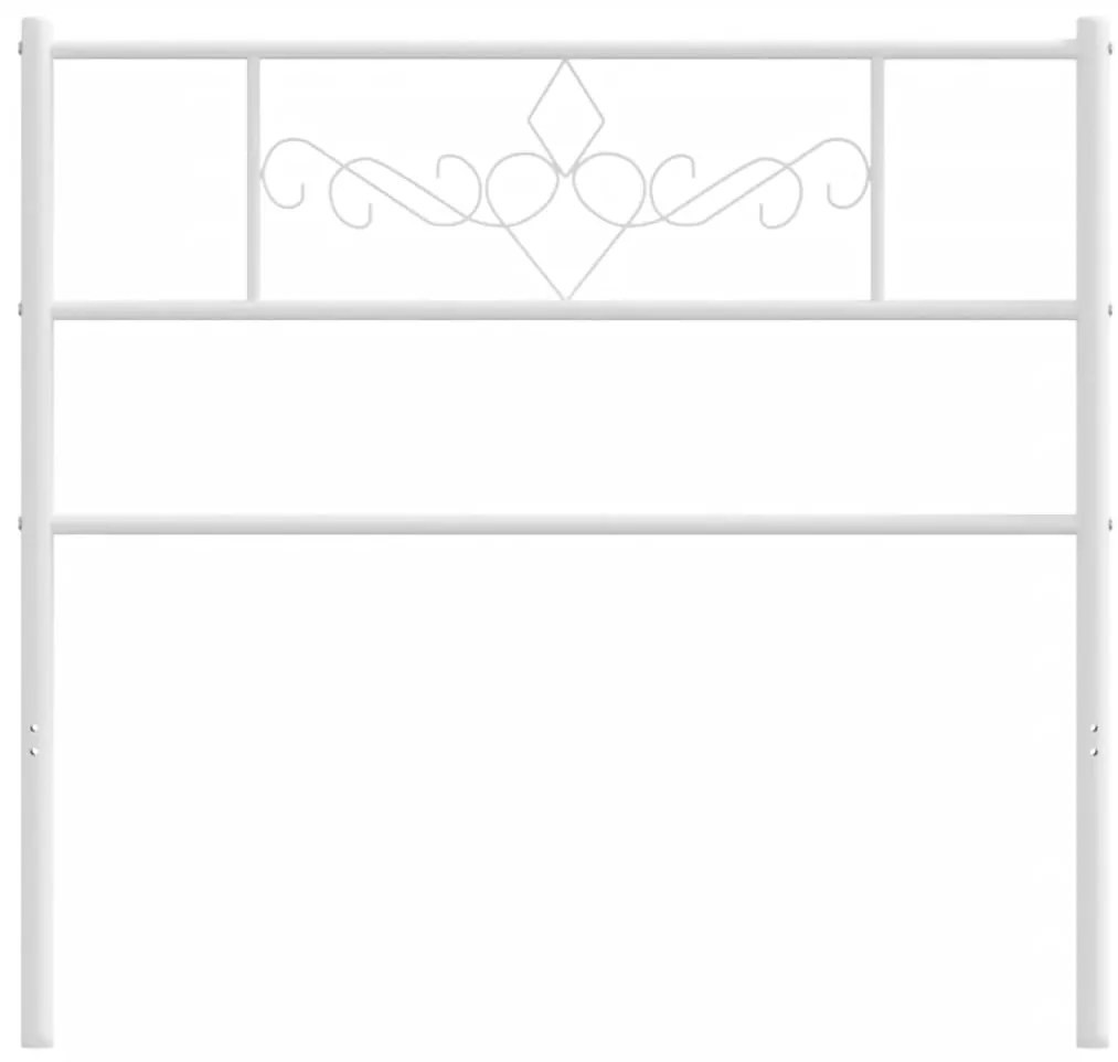 Cabeceira de cama 107 cm metal branco