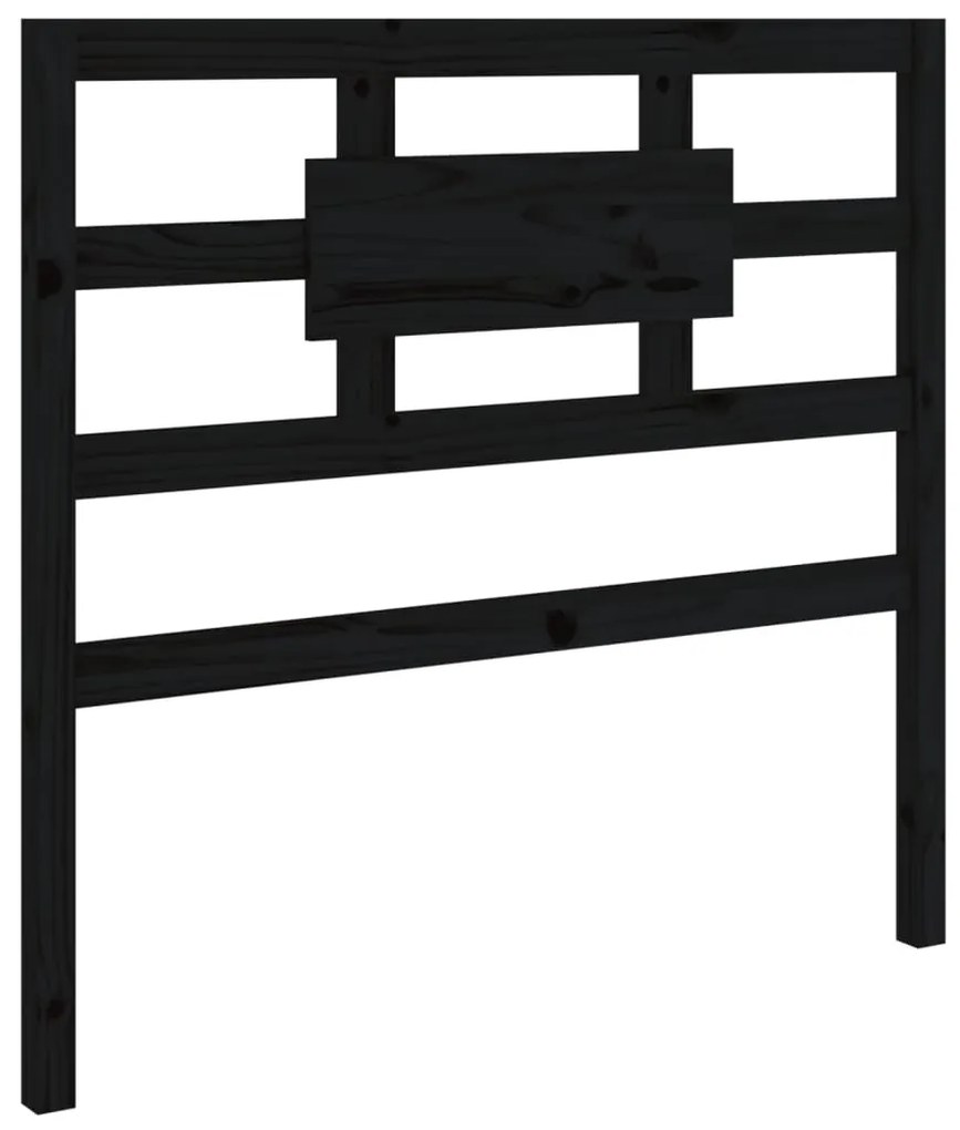 Estrutura cama pequena solteiro 75x190 cm madeira maciça preto