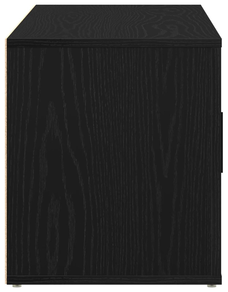Armário para TV vidaXL Preto Carvalho 100x35x40 cm Madeira de Engenhar