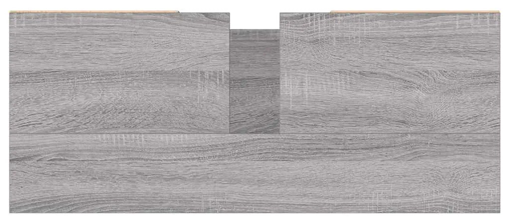 Armário de casa de banho 80x33x60 cm deriv.madeira cinza sonoma