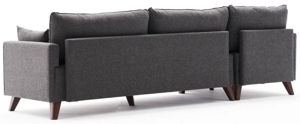 Sofá de Canto Bella – Antracite – 275x85x81 cm