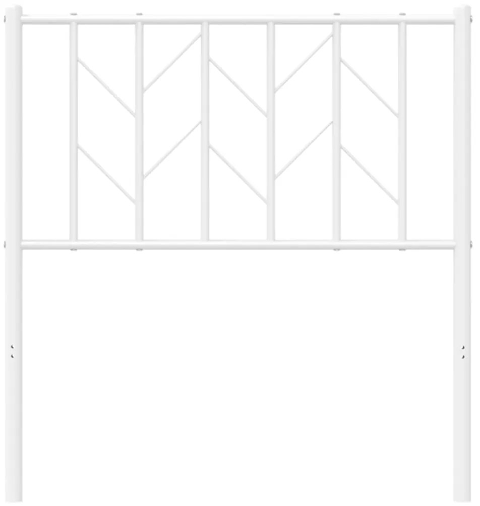 Cabeceira de cama 80 cm metal branco