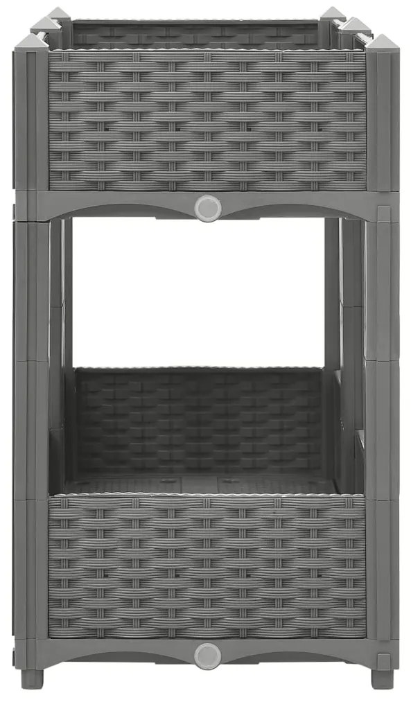 Canteiro elevado 80x40x71 cm polipropileno