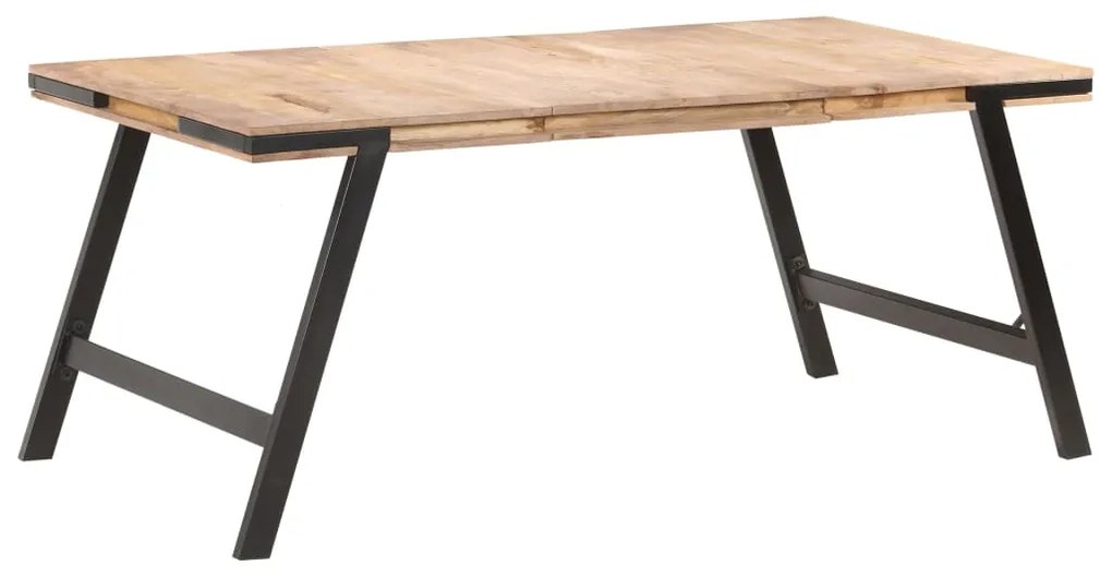 vidaXL Mesa de jantar 180x90x76 cm madeira de mangueira maciça