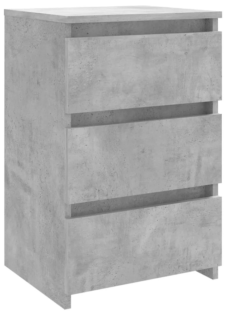 Mesas cabeceira 2 pcs derivados de madeira cinza cimento