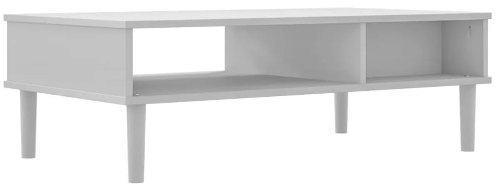 Mesa de centro SENJA 100x55x33 cm pinho maciço branco