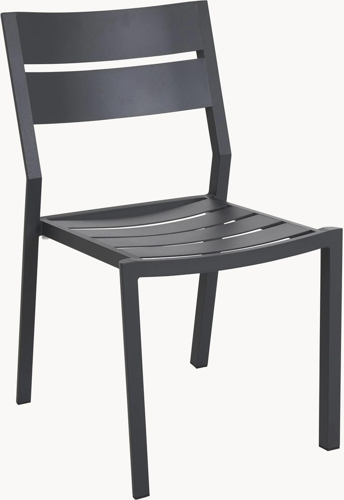 Cadeiras de jardim empilháveis Delia, conjunto de 2