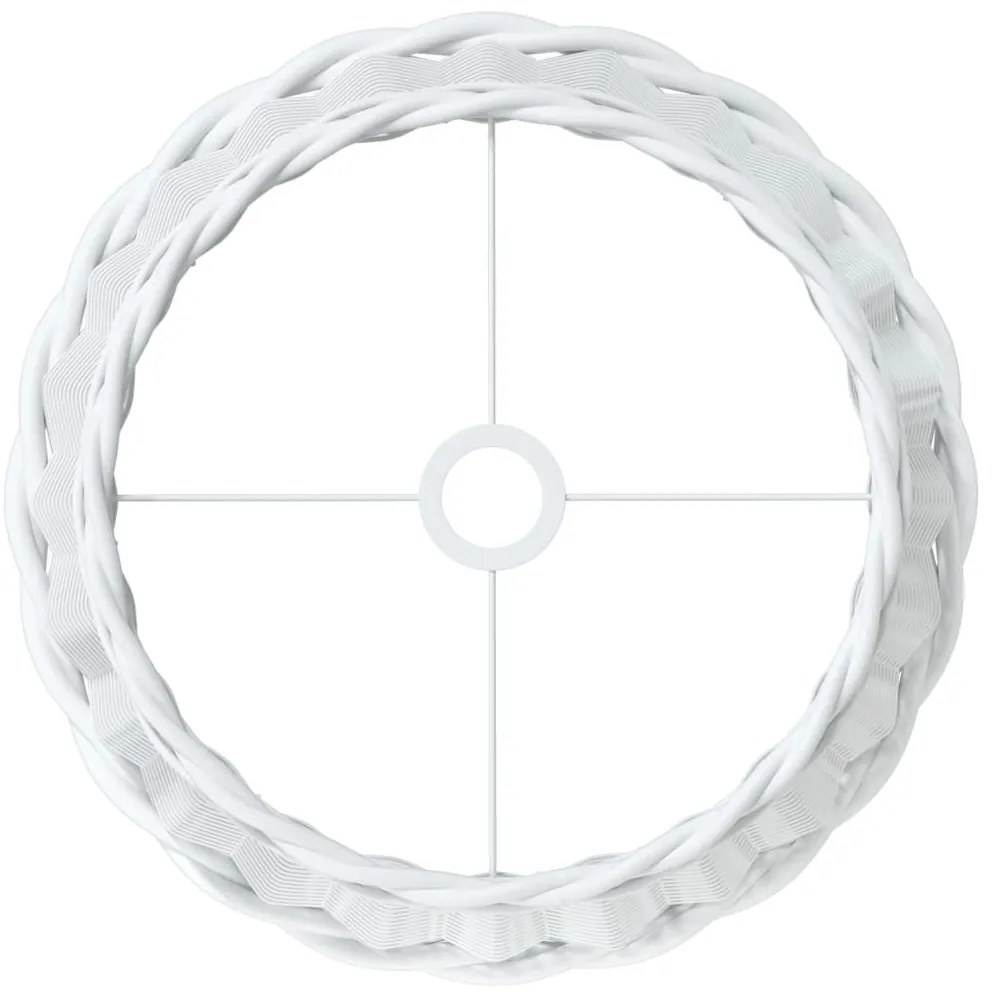 Abajur de teto Ø45x28 cm vime branco