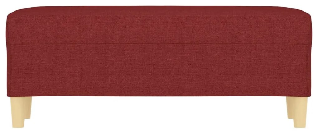 Banco 100x35x41 cm tecido vermelho tinto