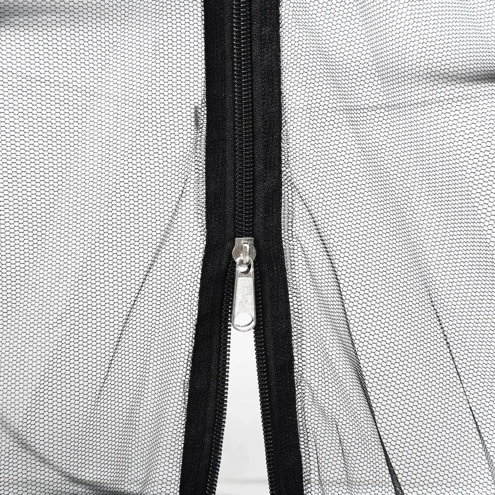Rede mosquiteira para guarda-sol malha 220 Φ330x250 cm preto