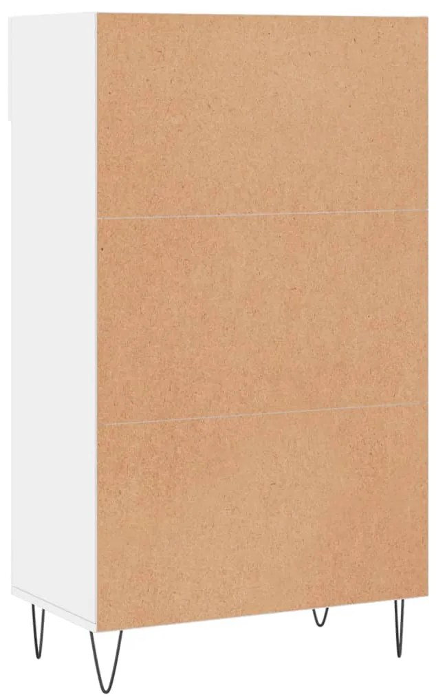 Sapateira 60x35x105 cm derivados de madeira branco brilhante