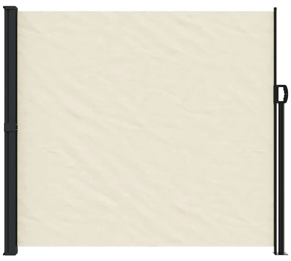 Toldo lateral retrátil 180x500 cm cor creme