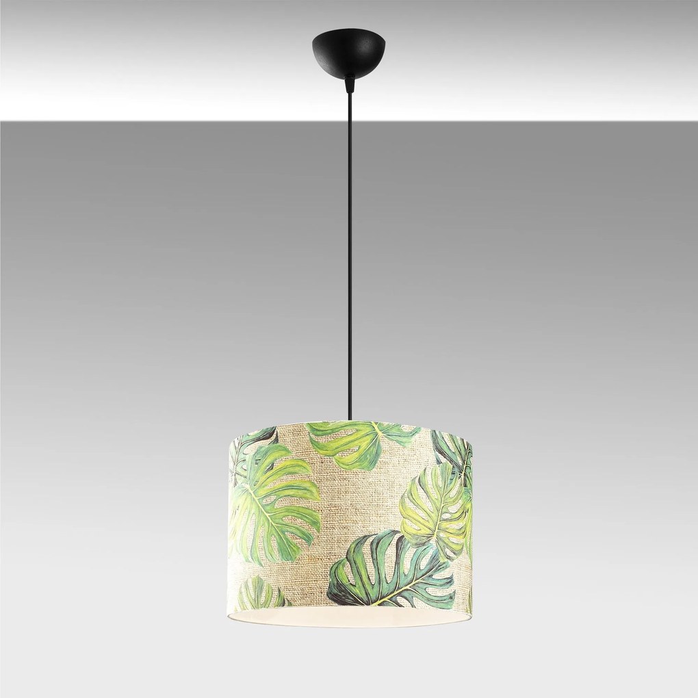 Candeeiro de Teto Abajur – Multicolor – Diâmetro 40 cm, Altura 124 cm