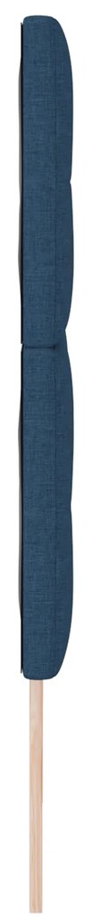 Cabeceira VidaXL Botão Estofada Azul 180 cm Tecido