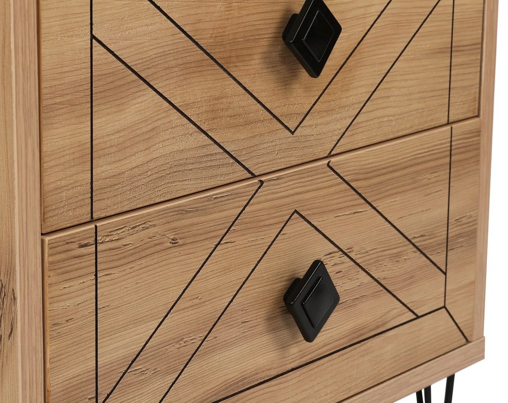 Mesa de Cabeceira Luna – Pinho – 50 x 55 x 40 cm