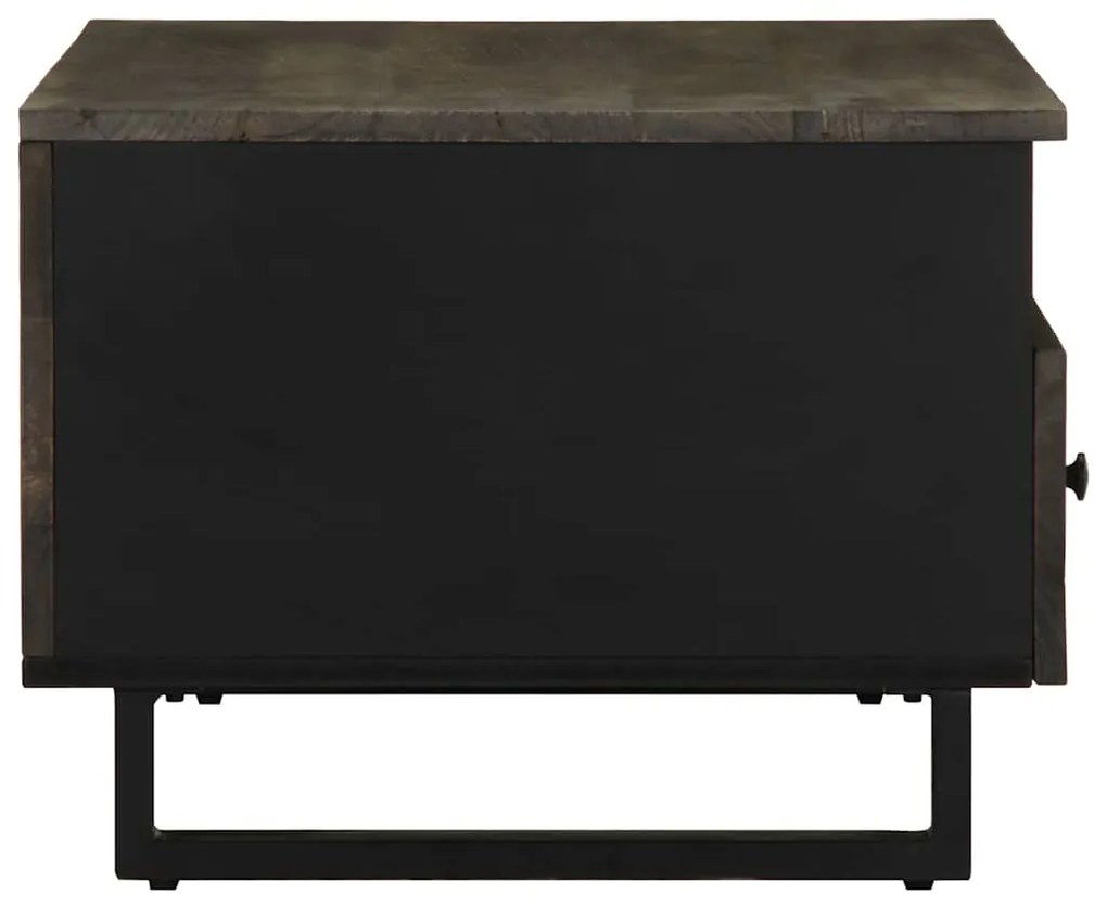 Mesa de centro 80x54x40 cm madeira de mangueira maciça preto