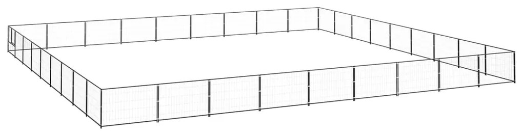 Canil para cães 81 m² aço preto
