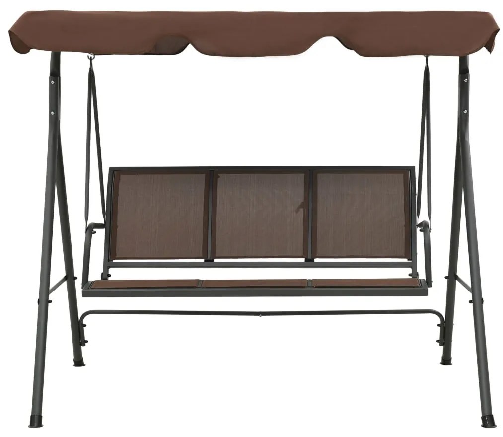 Baloiço de jardim com toldo cor café