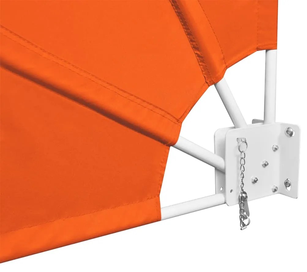 Toldo lateral dobrável para varanda 140x140 cm terracota