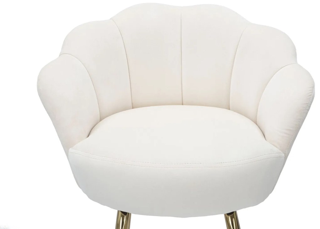 BANCO DE BAR VIENNA 55X53X110 CM CREME E DOURADO