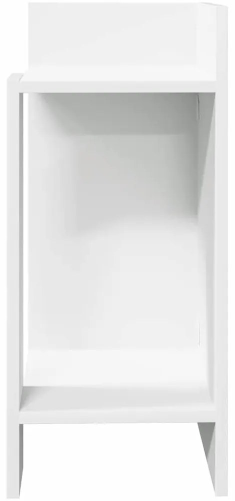 Mesa lateral com prateleira 110x50x103 cm branco