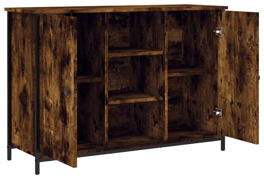 Aparador 100x35x70 cm derivados de madeira carvalho fumado