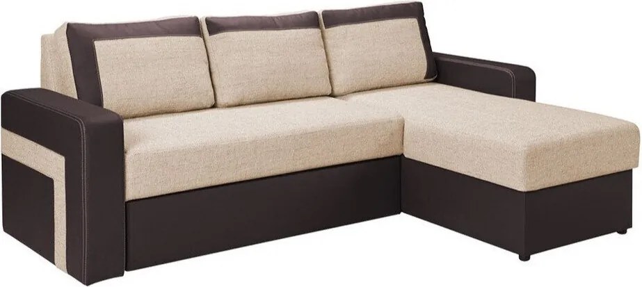 Sofá de canto Tolveli 102, Cama com arrumação, 234x156x82cm, 99 kg, Pernas: Plástico