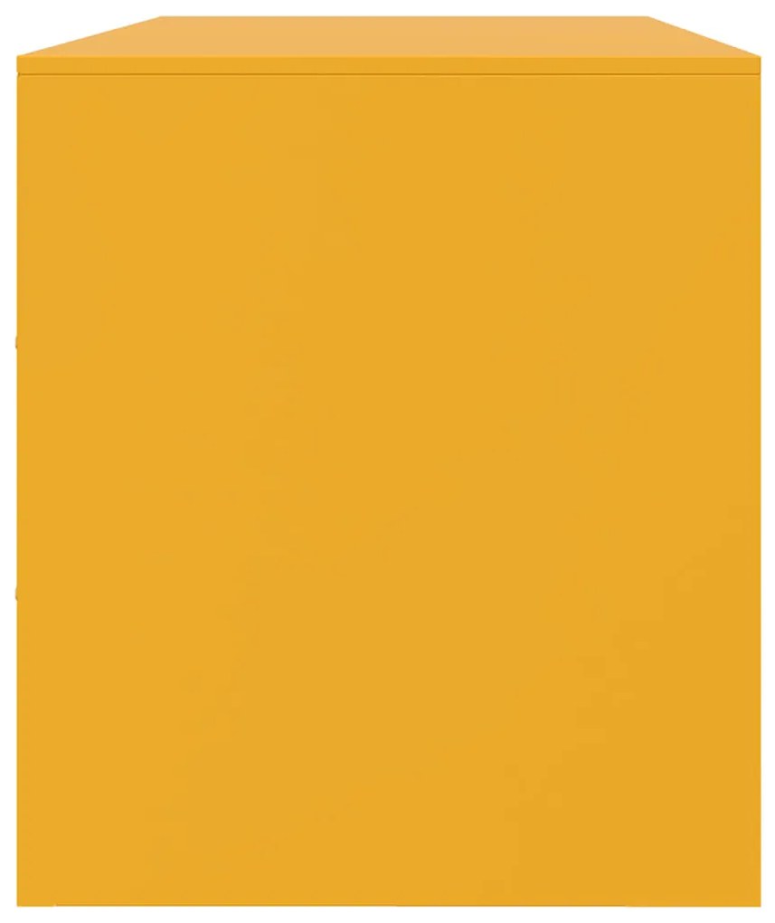 Móvel de TV 99x39x44 cm aço amarelo mostarda