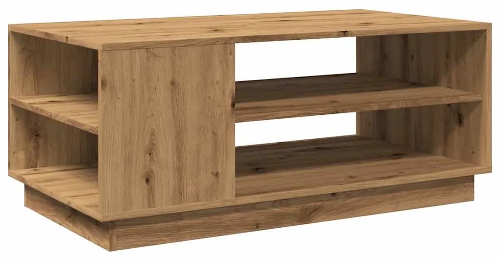 Mesa centro 102x55x43cm derivados de madeira carvalho artisiano