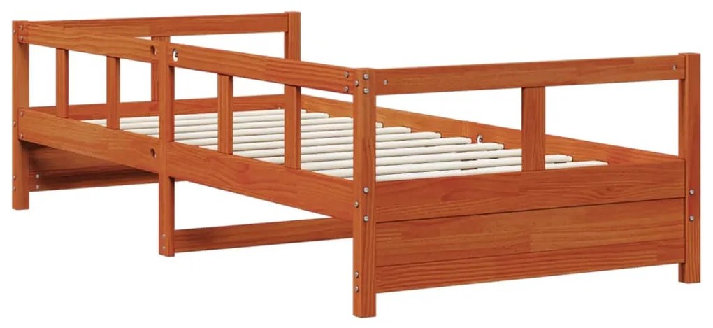 Sofá-cama sem colchão 90x200 cm pinho maciço castanho-mel