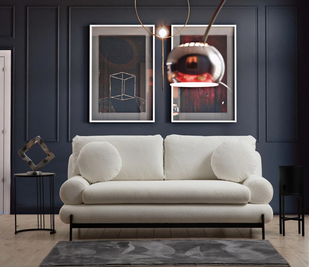 Sofá 2 Lugares Livorno – Branco – 188x85x92 cm