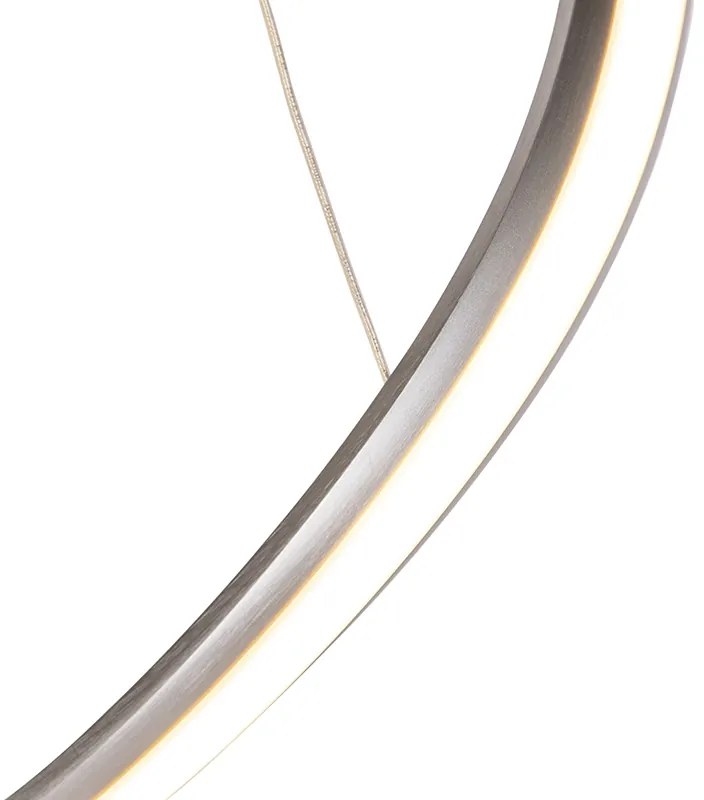 Candeeiro de suspensão design em aço regulável com LED incl. - Viola Due Design,Moderno