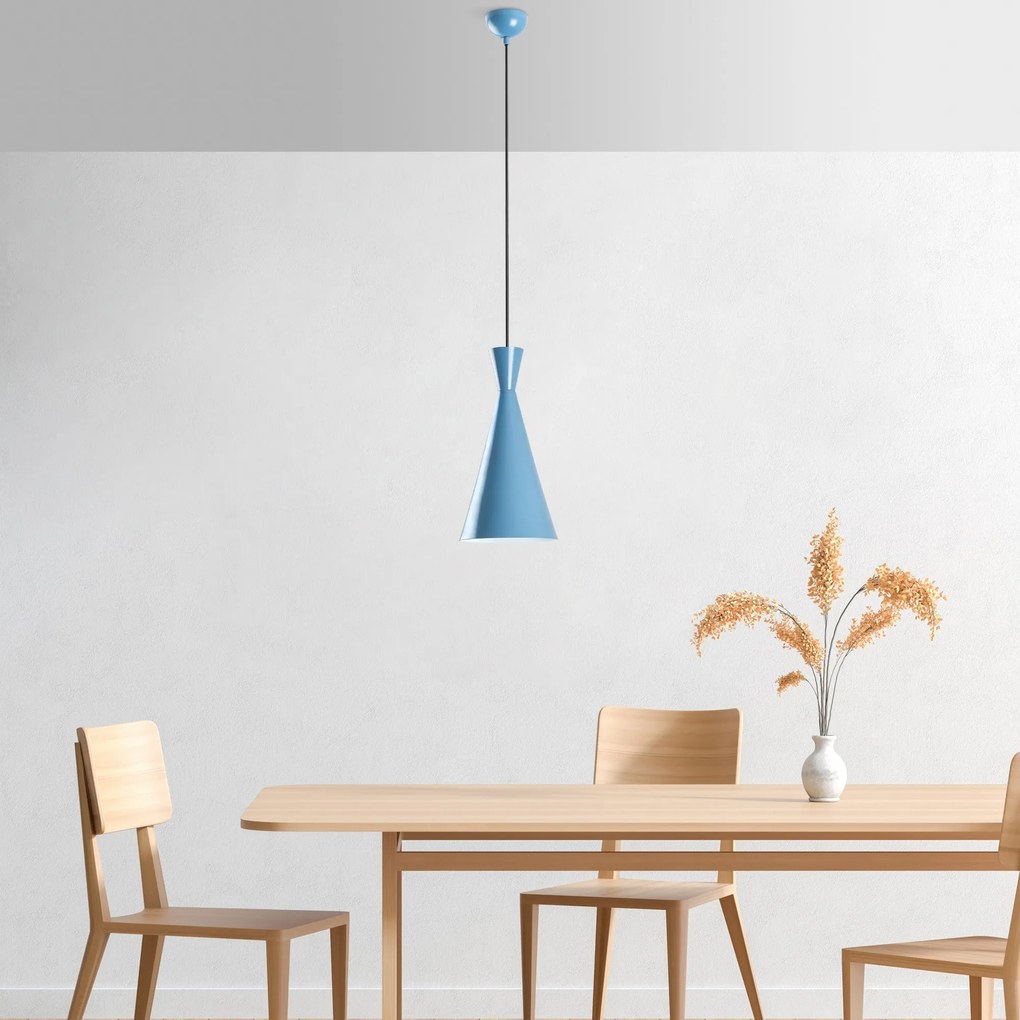 Candeeiro Tom - Azul Claro - Ø19 h:37 cm