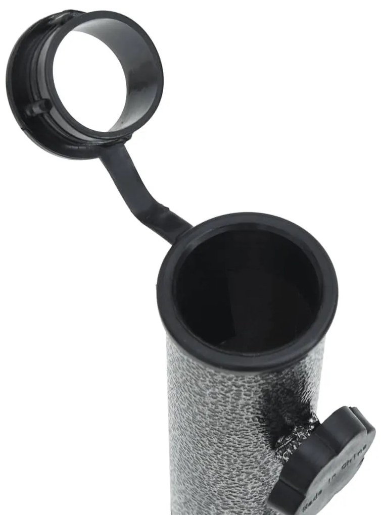 Suportes de guarda-sol c/ espigões 2 pcs 9x35cm aço galvanizado