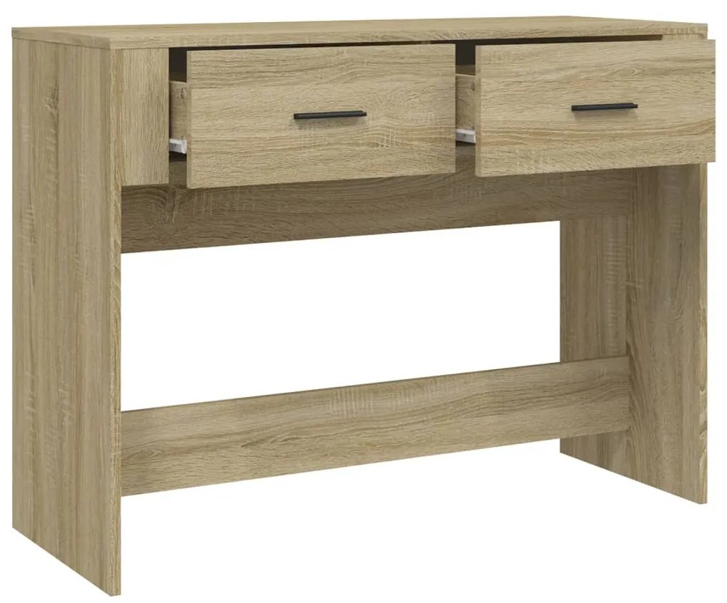 Mesa consola 100x39x75 cm derivados de madeira carvalho sonoma