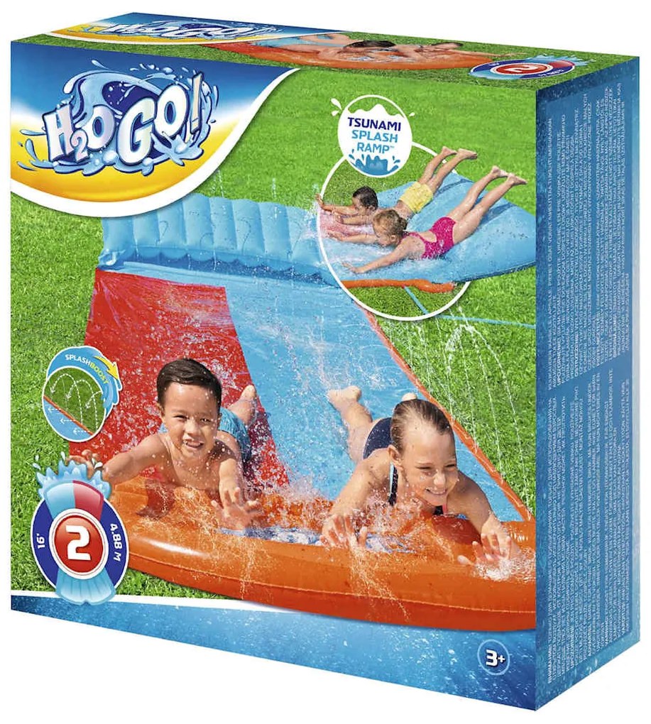 Pista deslizante dupla H2OGO Tsunami Splash