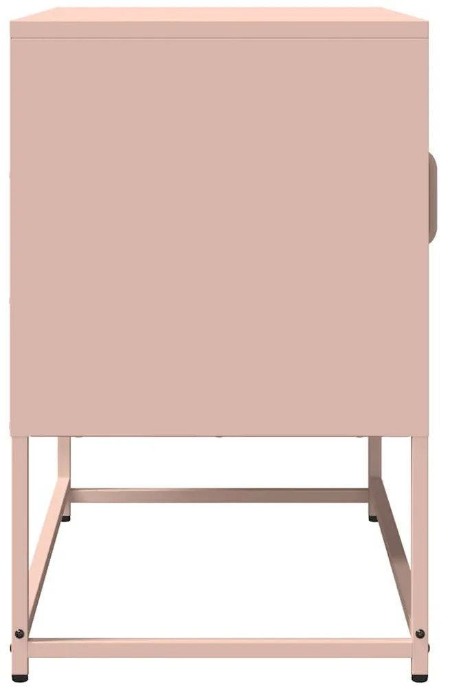 Móvel de TV 68x39x60,5 cm aço laminado a frio rosa
