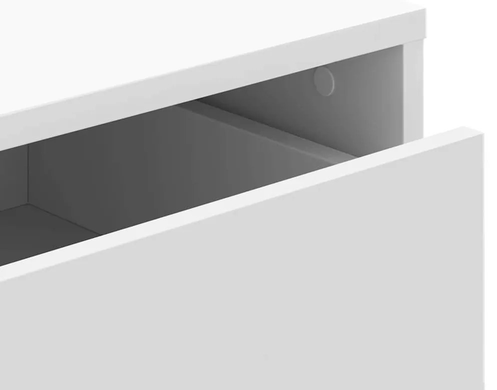 Cómoda com 3 Gavetas - 60x41x58 cm - derivados de madeira - branco