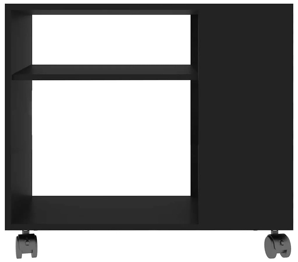 Mesa de apoio 70x35x55 cm derivados de madeira preto