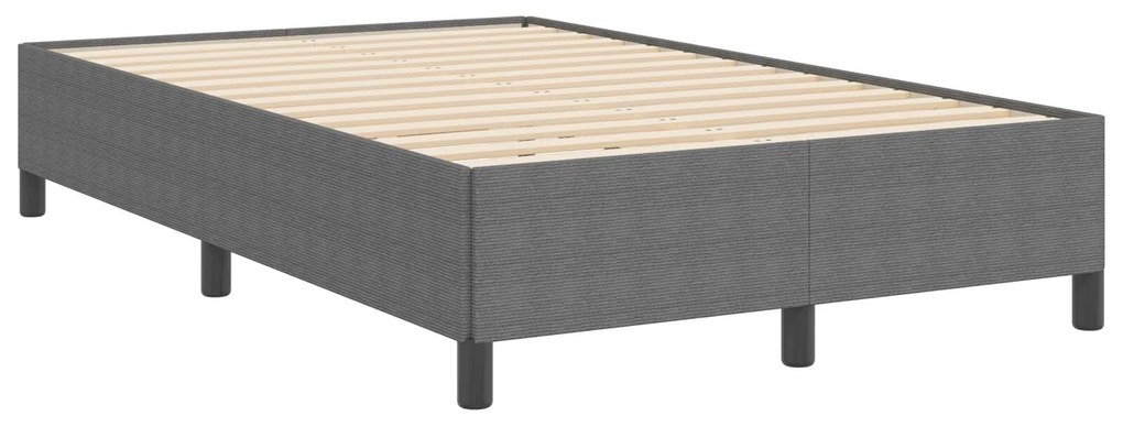 Estrutura de Cama vidaXL Cinza Claro 120x190 cm em Tecido Cotelê