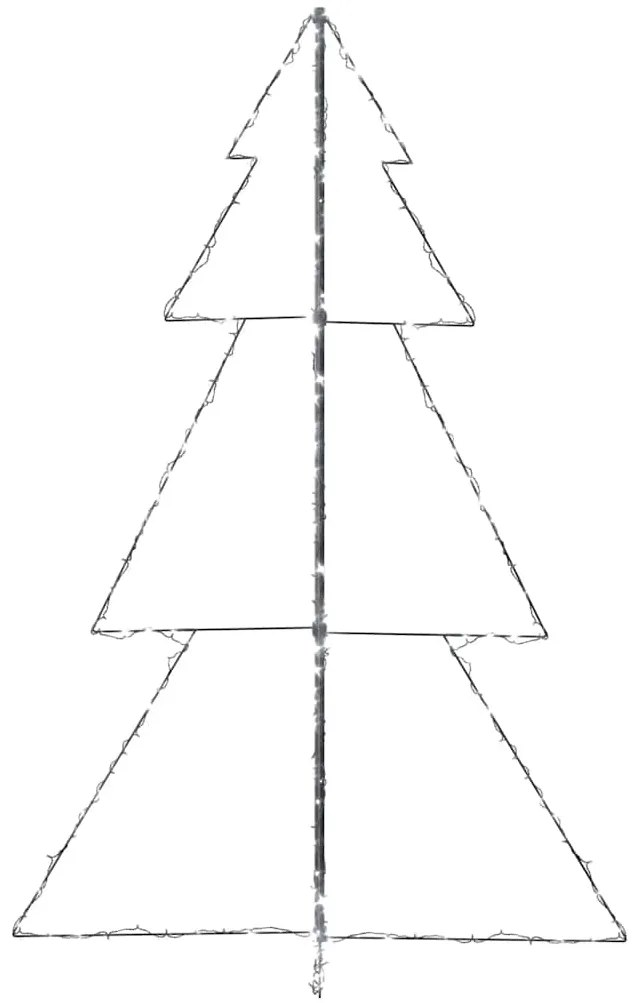 Árvore de Natal em cone 240 LEDs 118x180 cm interior e exterior